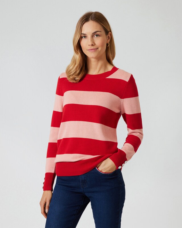 Pullover im Blockstreifen-Design