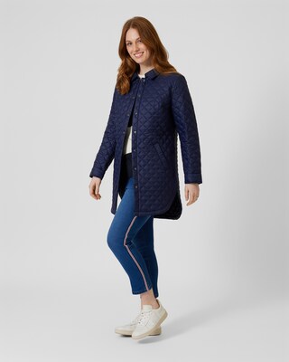 Steppjacke mit Druckknöpfen