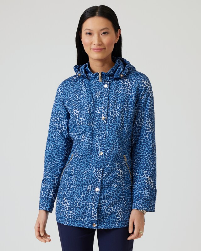 Übergangsjacke mit Animal-Druck