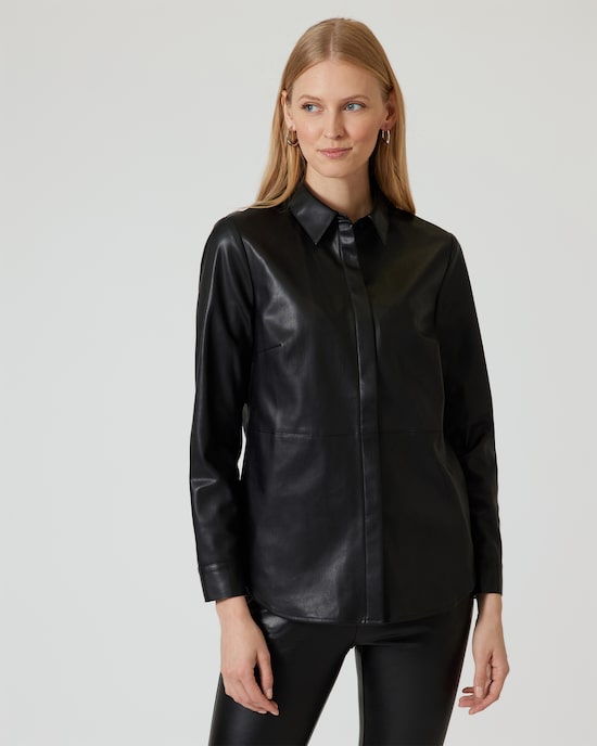Produktabbildung für Bluse aus Lederimitat