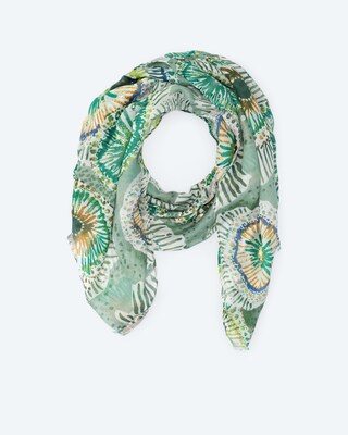 Schal in Batikoptik