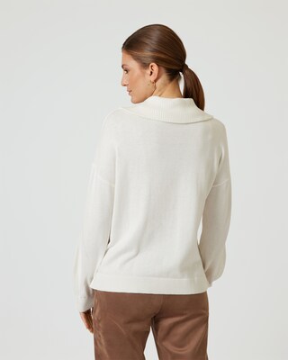 Pullover mit Polokragen