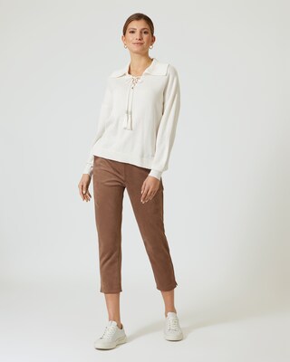 Pullover mit Polokragen
