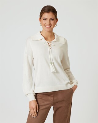 Pullover mit Polokragen