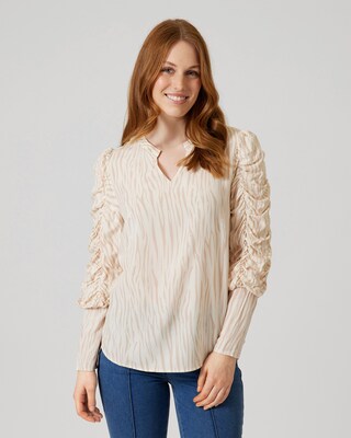 Bluse mit Raffungen