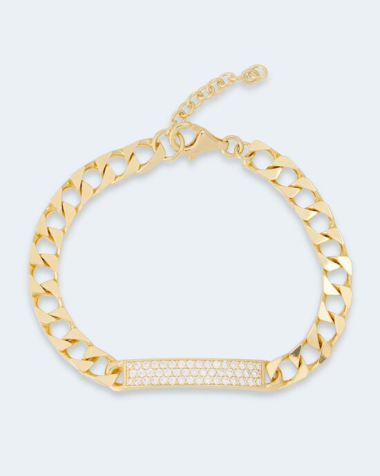 Produktabbildung für Panzerarmband mit Zirkonia