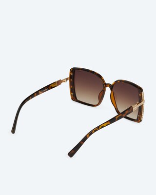 Sonnenbrille mit Glassteinen
