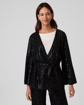 Jacke mit Pailletten