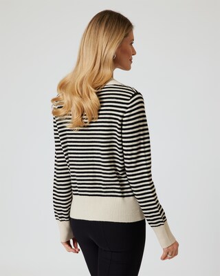 Cardigan mit Streifen