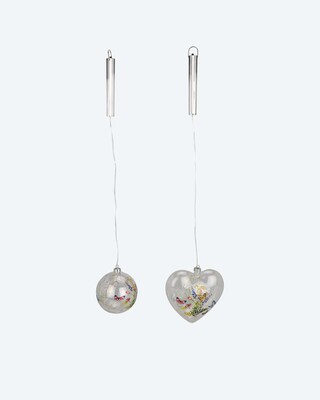LED-Hängeelemente Blümchen, 2tlg.
