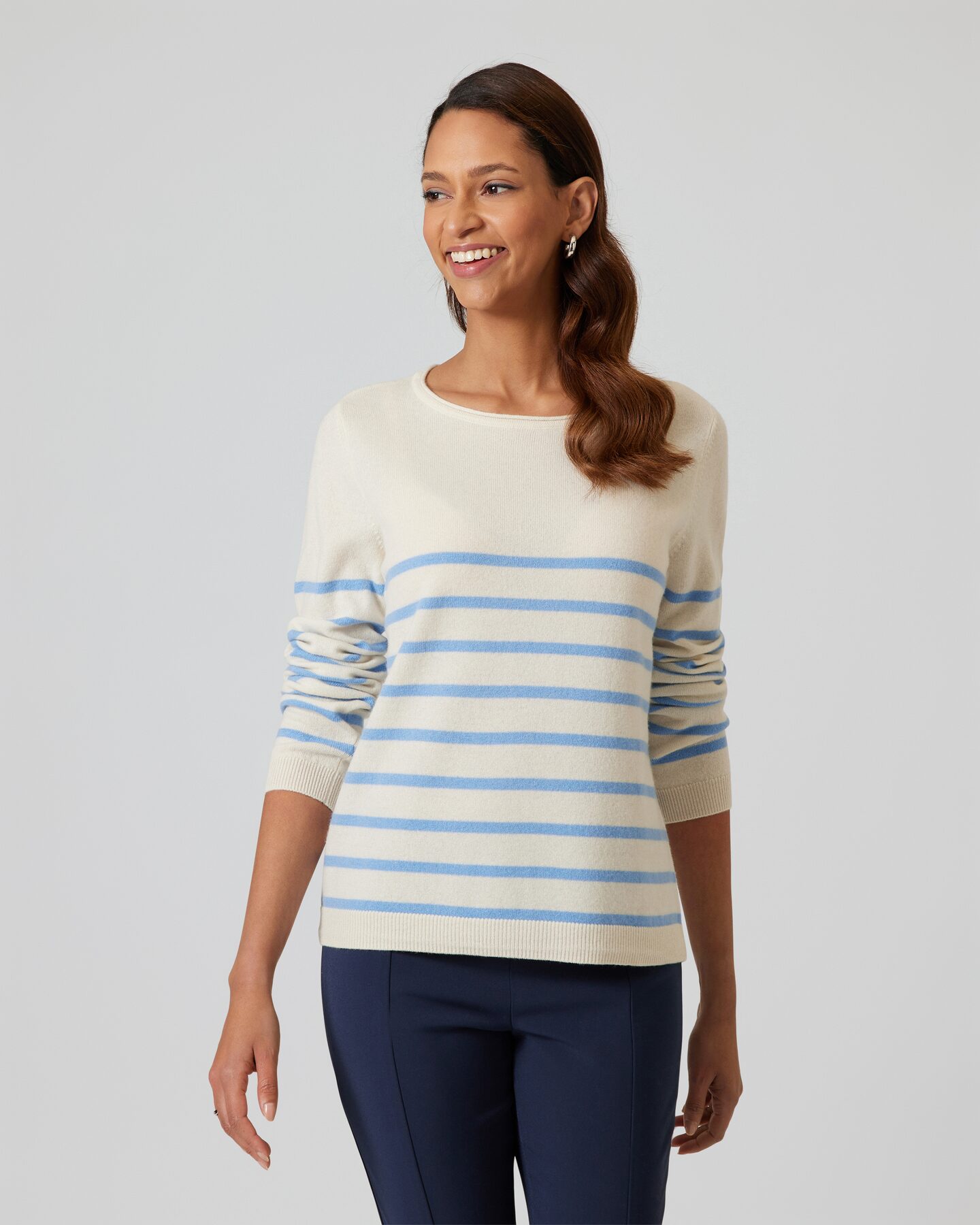 Produktabbildung für Strickpullover mit Streifen
