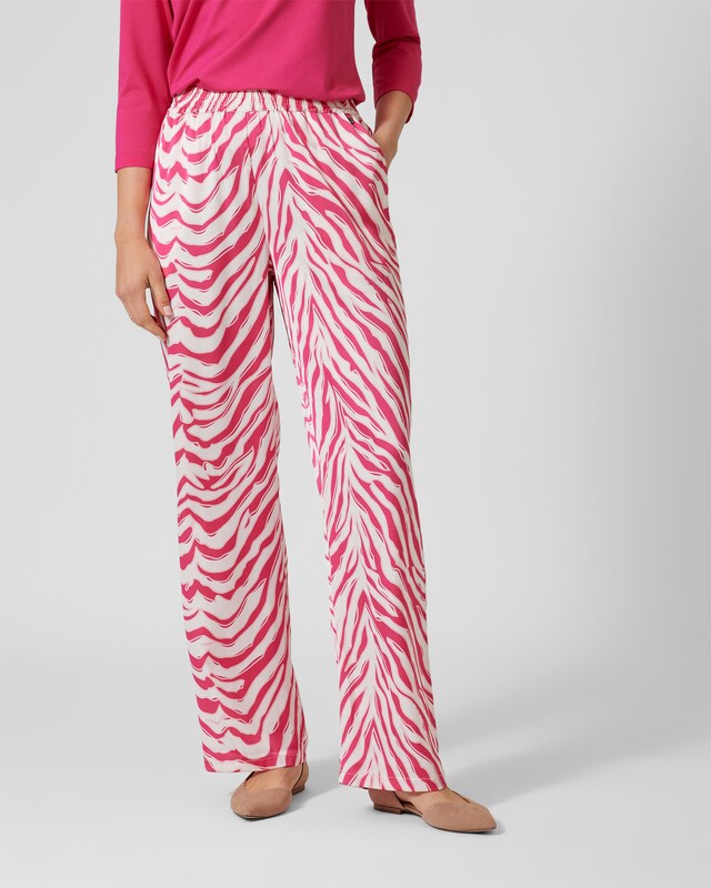 Palazzo-Hose mit Zebradruck