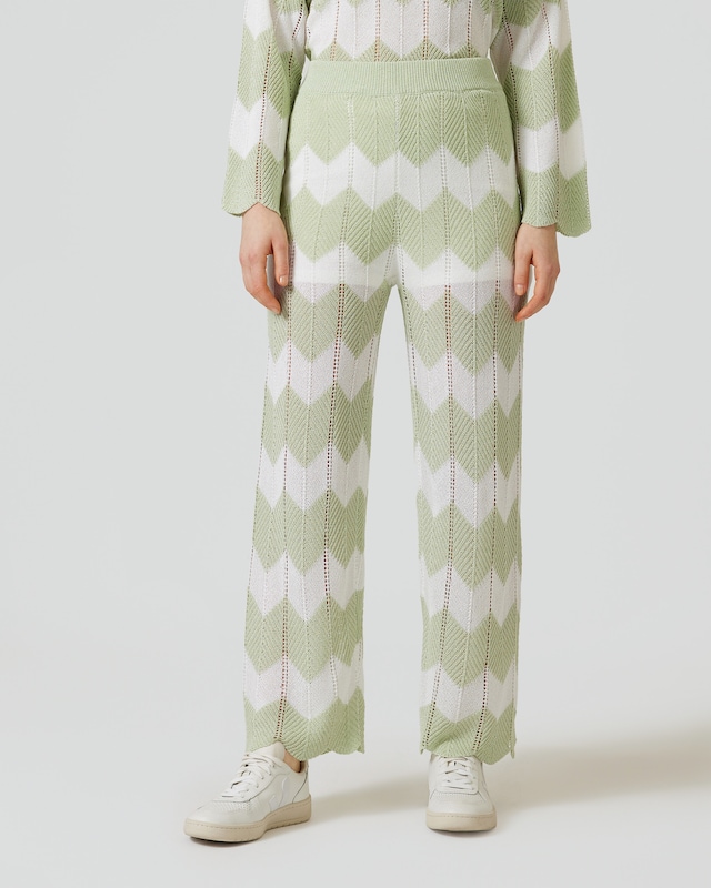 Strickhose mit Ajour-Muster
