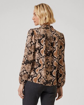 Bluse mit Snake Print