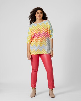 Pullover mit Zick-Zack-Print