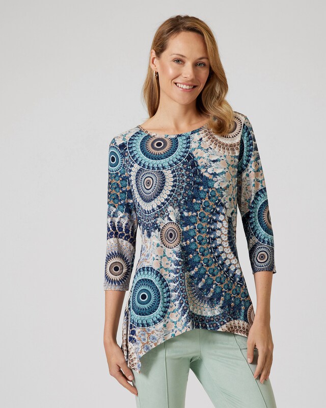 Shirt mit Allover-Print