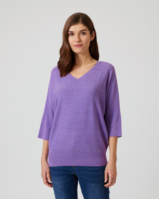 Pullover mit Glanzgarn