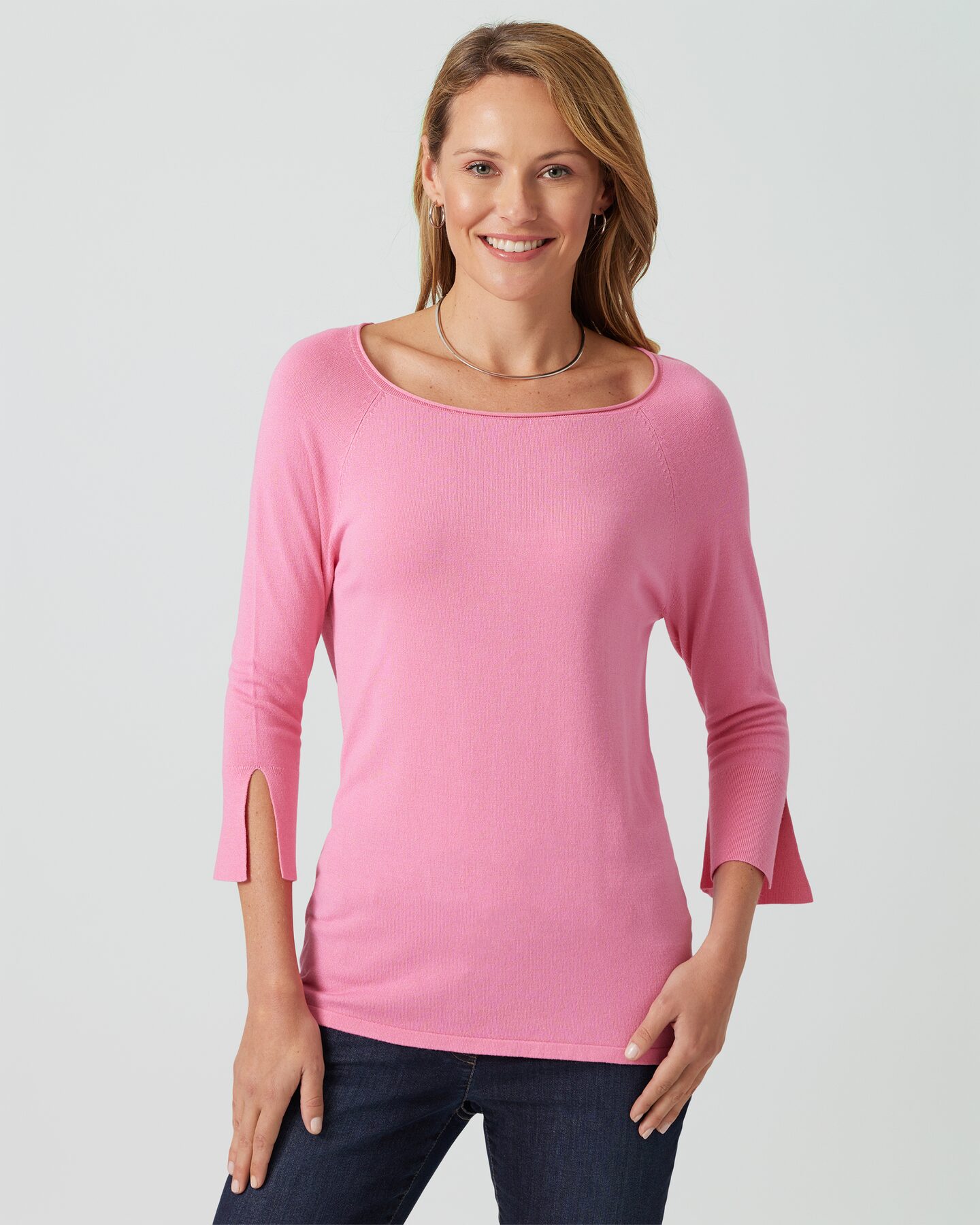 Produktabbildung für Pullover mit Carréausschnitt