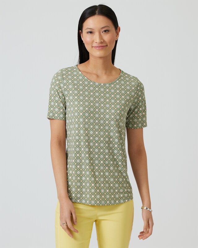 Shirt mit Minimal-Druck in 3D