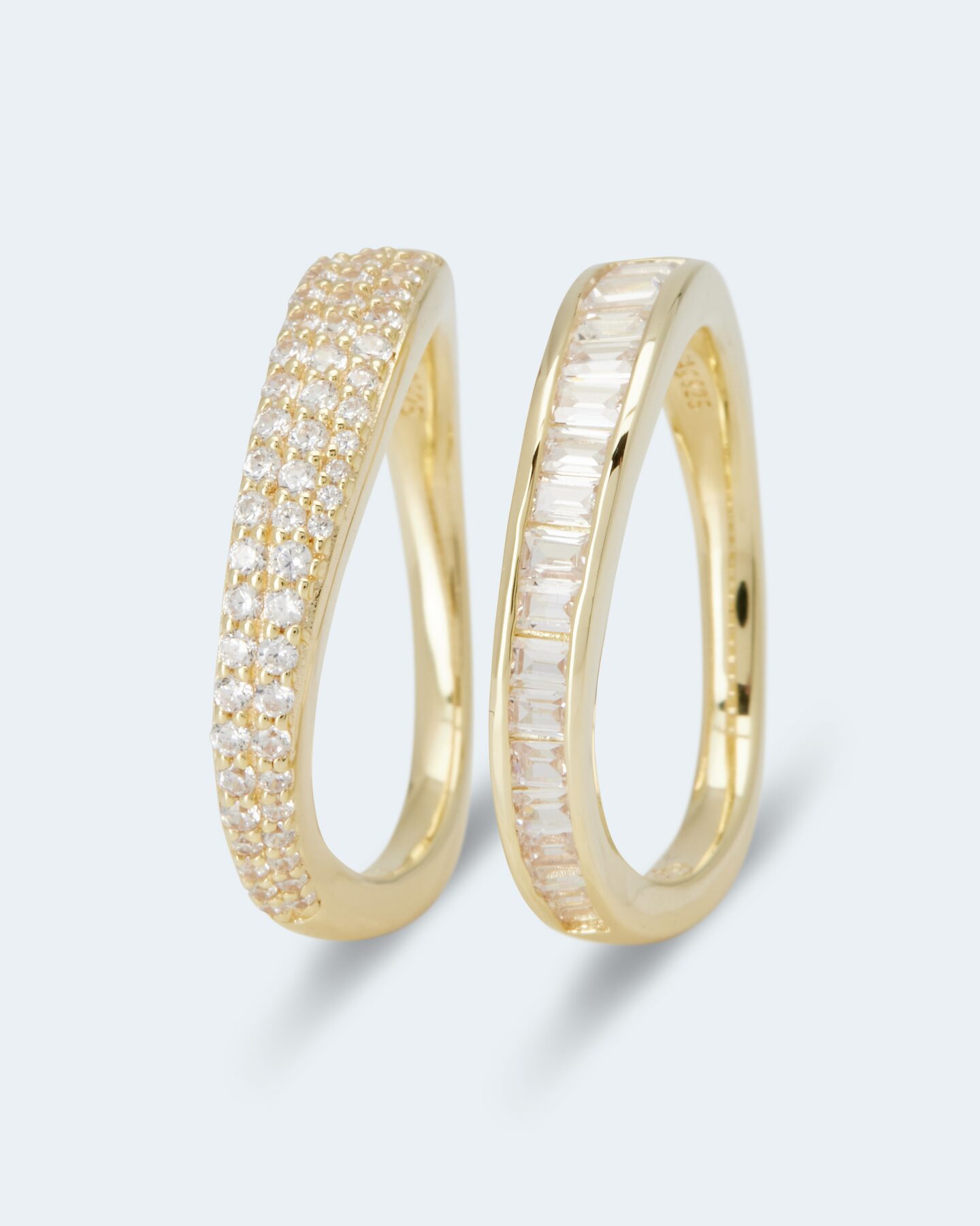 Produktabbildung für 2er Ring-Set mit Zirkonia