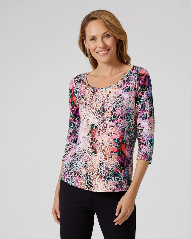 Shirt mit Leo-Druck