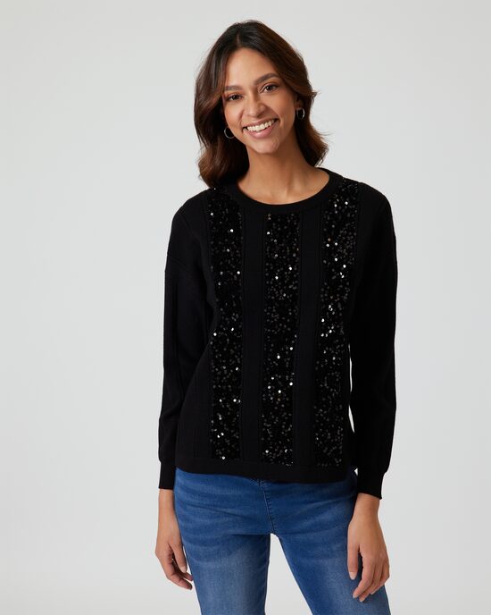 Produktabbildung für Pullover mit Glitzer
