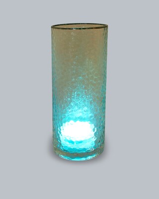 Glasvase mit LED-Beleuchtung