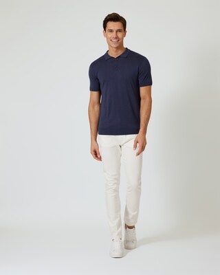 Poloshirt mit Seide