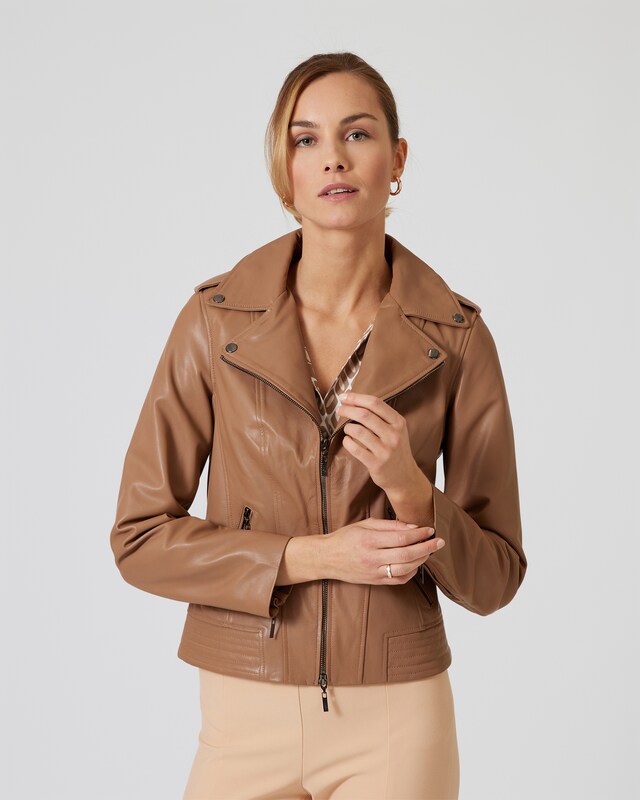 Lederjacke im Biker-Style