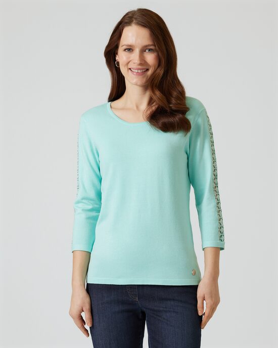 Produktabbildung für Pullover mit Spitze