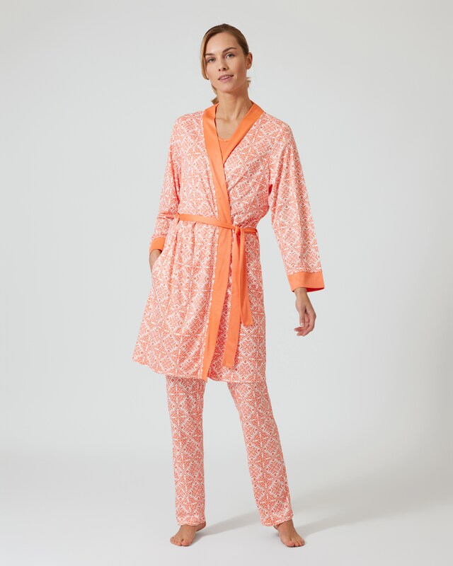 Kimono mit Ornamentdruck