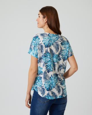 Shirt mit Palmen-Print
