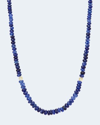 Collier mit Saphir und Bergkristall