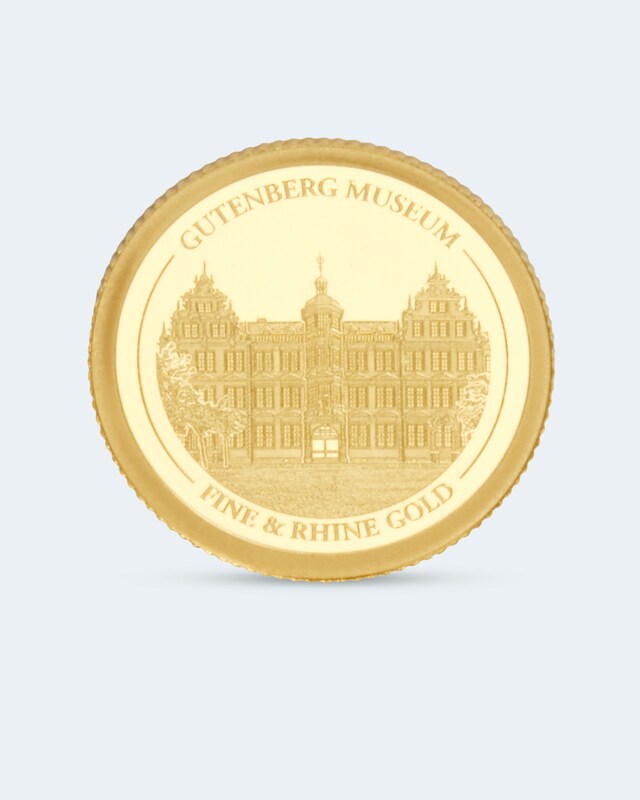 Goldmünze Gutenberg Museum 2021