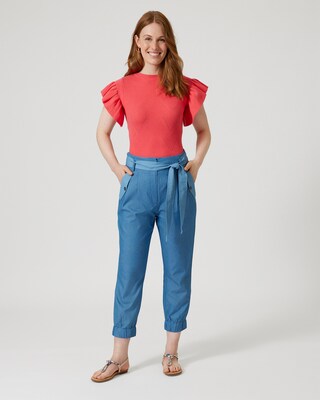 Karottenhose im Denim-Style