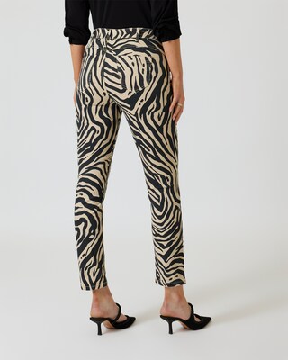 Denim mit Zebradruck