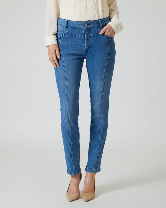 Produktabbildung für Jeans mit eckiger Passe
