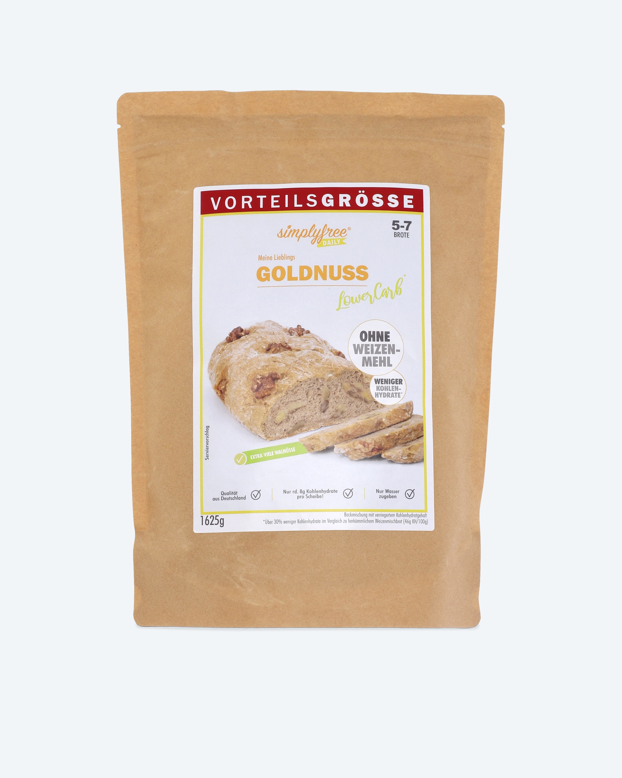 Produktabbildung für Backmischung Goldnuss 5-7 Brote 1625 g