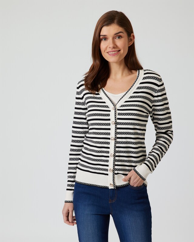 Cardigan im maritimen Look