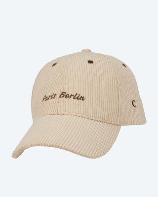 Cord Cap mit Stickerei