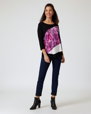 Shirt mit asymmetrischem Druck