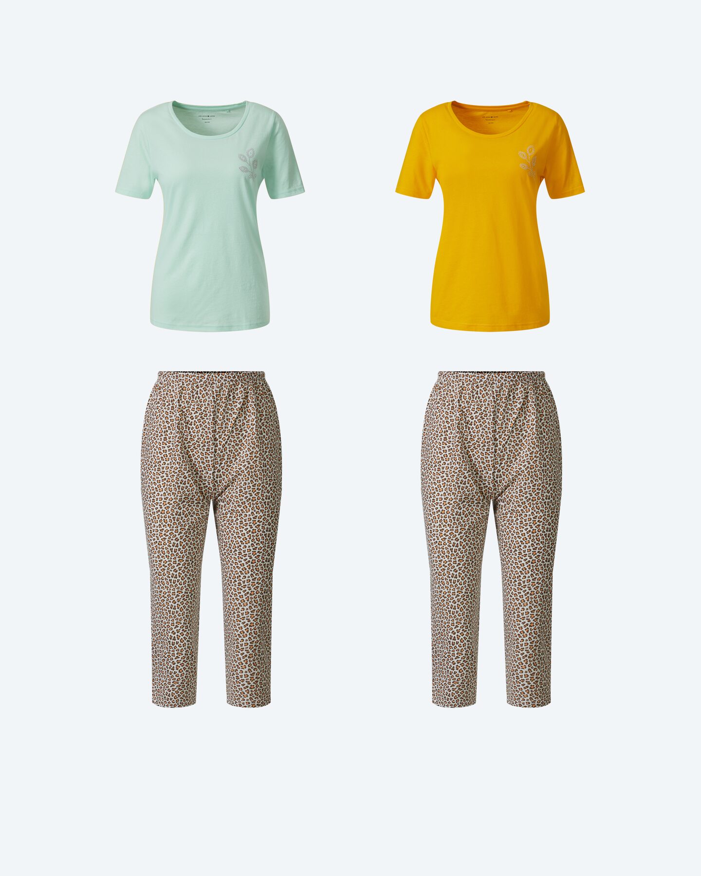 Produktabbildung für Pyjama Caprihose, Doppelpack