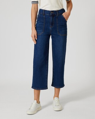 Denim-Culotte