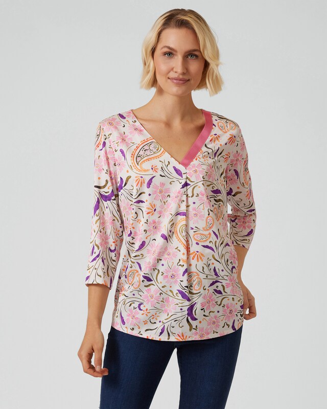 Bluse mit Blütendruck