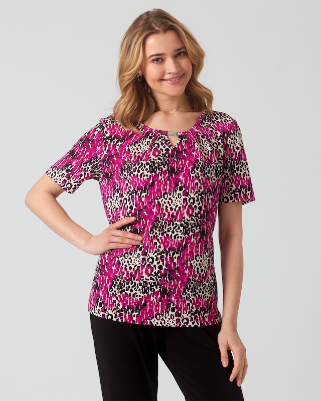 Shirt mit Leoprint