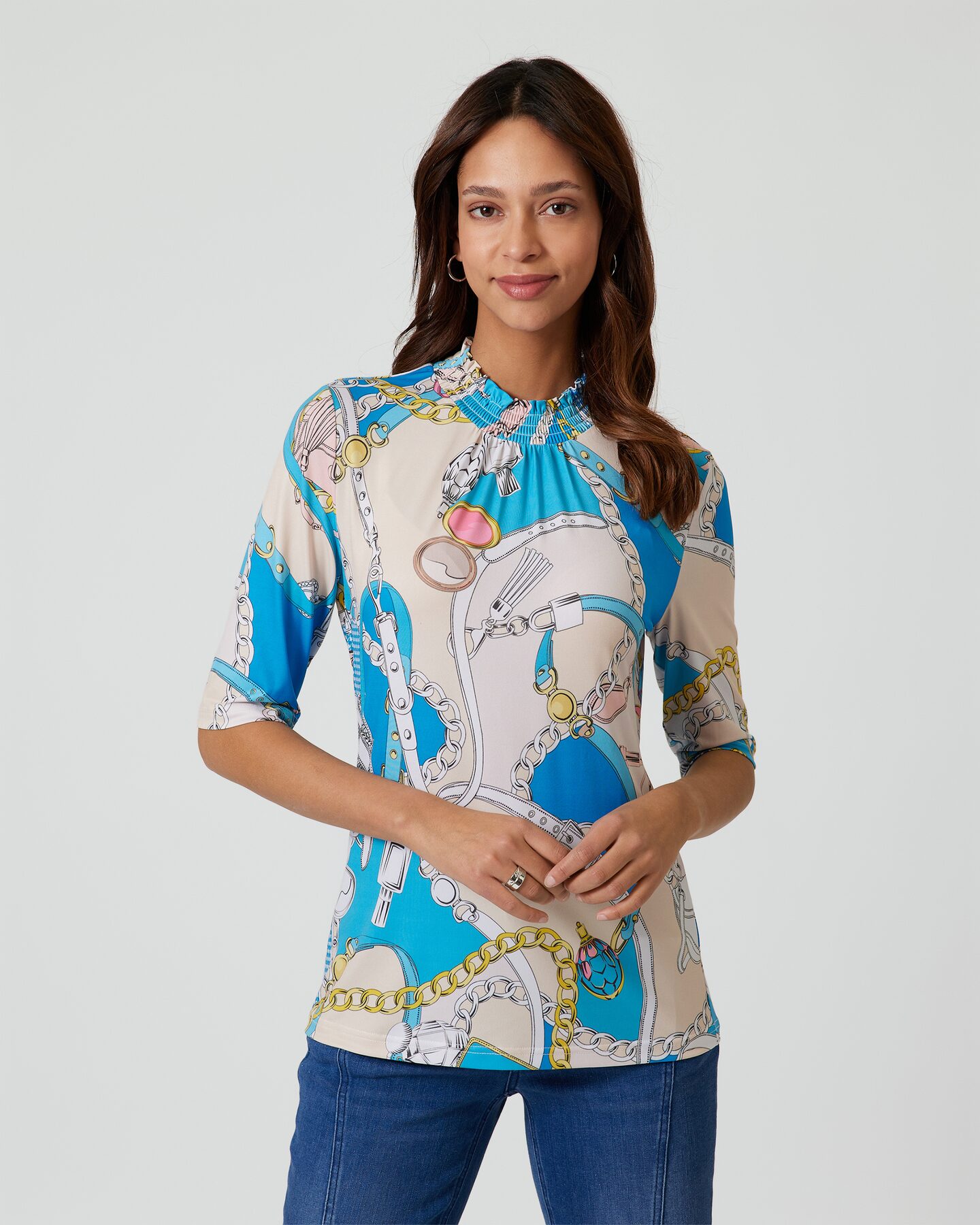 Produktabbildung für Shirt mit buntem Druck