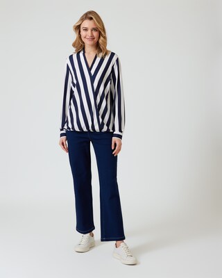 Bluse in Wickeloptik