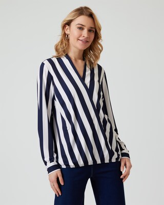Bluse in Wickeloptik