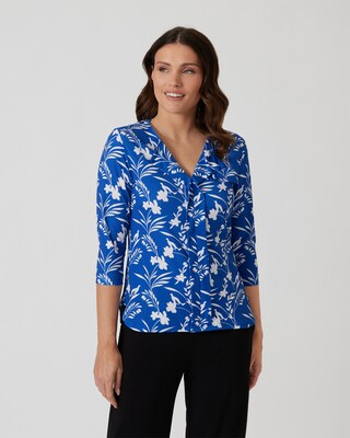 Blusenshirt mit Blumendruck