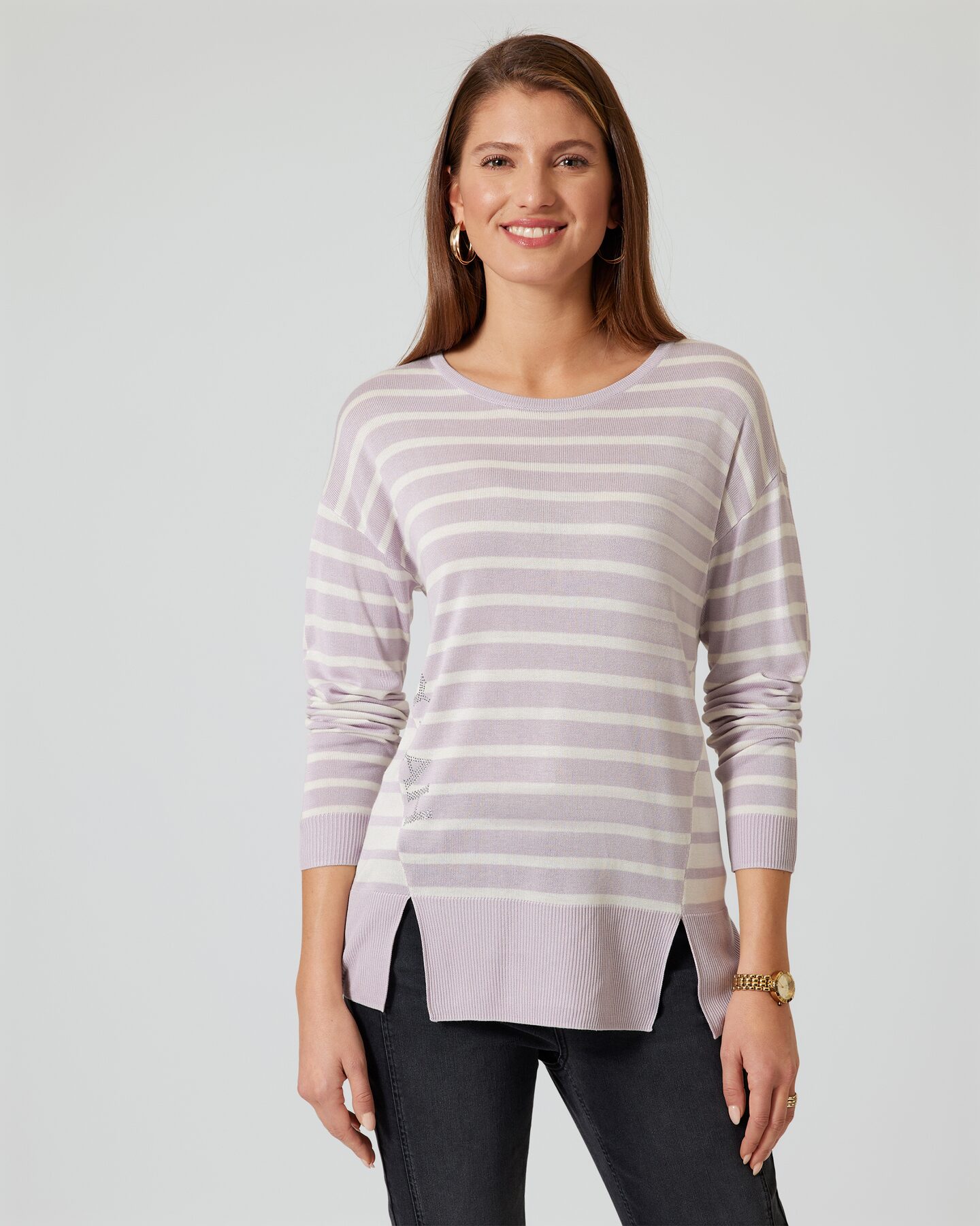 Produktabbildung für Pullover mit Streifen